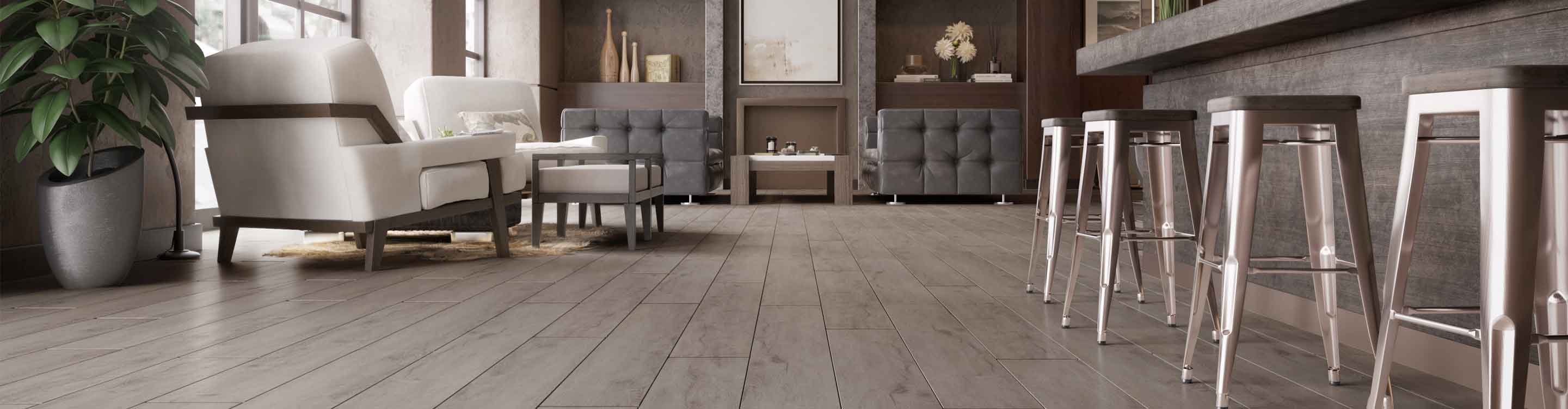 commercial flooring in Fort Wayne hotel lobby